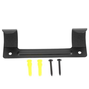 Imagem de Suporte de tábua de passar roupa montado na parede e gancho de ferro - prateleira de armazenamento de lavanderia que economiza espaço, rack de metal resistente para organizar acessórios de passar