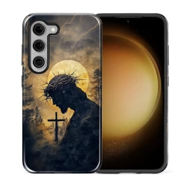 Imagem de CARLOCA Capa para Samsung Galaxy S23, design de escrituras cristãs inspirado na fé, híbrido, proteção dupla TPU macio + PC rígido, à prova de choque, capa protetora para celular masculina e feminina