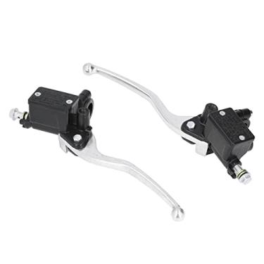 Imagem de Cryfokt Alavancas de Bomba de Embreagem de Freio Hidráulico Universal Resistentes de para Majesty Cruiser Scooter T2 T3 T5 T8, Preto, 7/8 pol., 2 Peças para Bicicletas 90cc, e