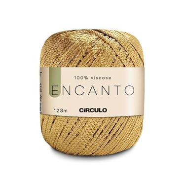 Imagem de Fio Encanto Linha Novelo Circulo 100% Viscose - 128m - 100g (Ouro)