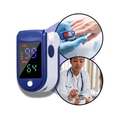 Imagem de Oxímetro Portátil Digital Dedo Medidor Saturação Oxigênio Medidor Bati