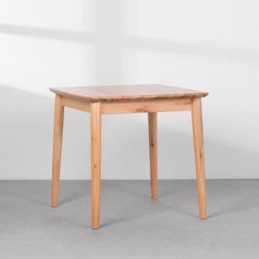 Imagem de Mesa de Jantar Mia Quadrada Natural - 80x80cm - Abra Casa