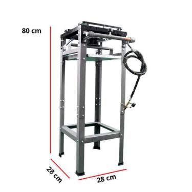Imagem de Fogão Industrial 1 Boca Alta Pressão Albasan Para Fritura - Preto Pint