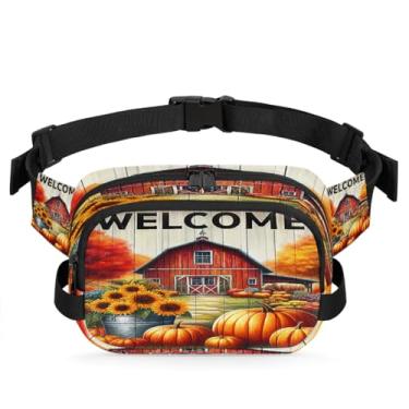 Imagem de Pochete preta para mulheres e homens com alça ajustável, bolsa transversal, bolsa de peito, bolsa tiracolo, Cor 24