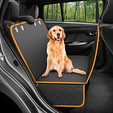 Imagem de Protetor Universal de Banco Traseiro para Cães Anti-Risco e Anti-Deslizamento Rede Pets Carro Plegável com Aba Lateral Fácil Instalar Limpar