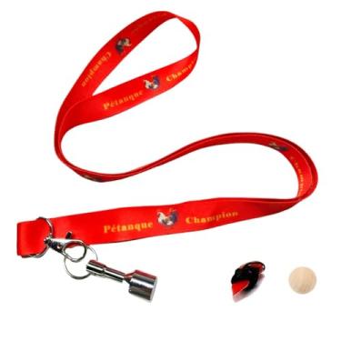 Imagem de Journdream Conjunto de apanhador de bolas de bocha Petanca com marcadores e bolas de objeto, campeão de petanca, o presente ideal