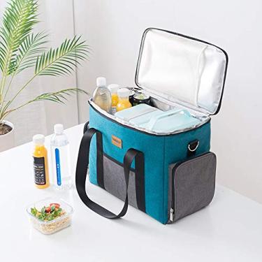 Imagem de Bolsa Termicamente Isolada Portátil à Prova de Vazamentos para Almoço Camping Piquenique Churrasco Viagem Praia