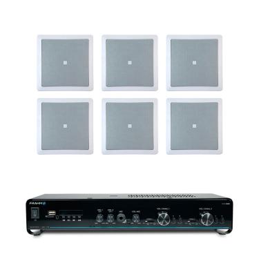 Imagem de Kit Amplificador Slim 2500 G5 Frahm + 6 Arandelas 6co1q