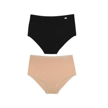 Imagem de Kit De Calcinhas Delrio 2 Pecas 503121 Preto/Mousse, G, Preto, Mousse