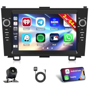 Imagem de Inefala [2 + 64 GB] Estéreo automotivo Android 15 para Honda CRV 2007-2011 com carro sem fio CarPlay Android Auto, rádio automotivo HD de 8 polegadas com GPS WiFi, Bluetooth, FM/RDS SWC, câmera de
