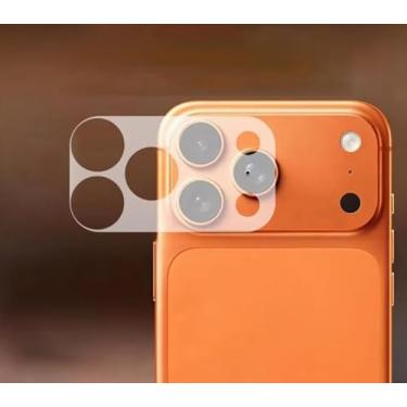 Imagem de IERWAN Adesivo protetor de lente para iPhone 17 Pro antiarranhões fosco câmera traseira protetora Flim-3 peças