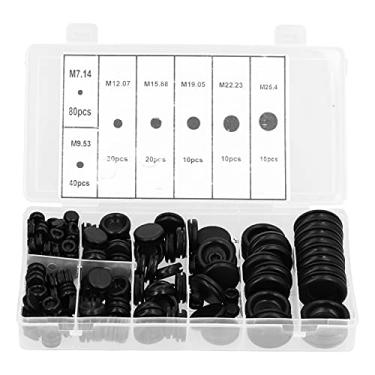 Imagem de Hyuduo Kit de Ilhós de Borracha de 200 Unidades, Arruela de Fio à Prova de Fogo Isolada à Prova de Poeira Elástica Com Borracha Sintética, para Proteção de Cabos de 7 Mm a 25 Mm Em