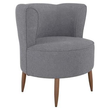 Imagem de Poltrona Decorativa Pes Palito Savana Boucle Milani Store