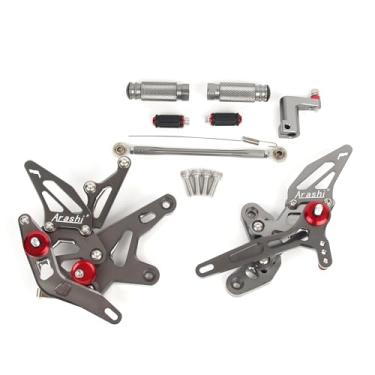 Imagem de Arashi Traseiros Ajustáveis para Kawasaki Ninja 500 Z500 2024-2025 ABS Inclui, Peças de Acessórios de Motocicleta Cinza