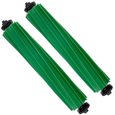 Imagem de Pacote com 2 escovas de rolo para iRobot Roomba Plus 405 Combo/Plus 505 Combo Robô Aspiradores de Pó Escova Principal Substituição Repuestos Reparo Acessórios Kit de Acessórios Escovas de Silicone