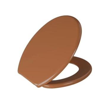 Imagem de Oval Universal Tampa para Vaso Sanitário - Não Almofadado(Caramelo Claro)