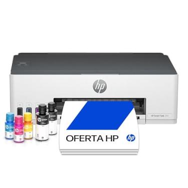Imagem de Impressora HP Smart Tank 210 com Tanque de Tinta Colorida - Com Wi-Fi - USB 2.0 de alta velocidade. Funções da impressora: Imprimir. Cor: ‎Branco (3D4L5A)