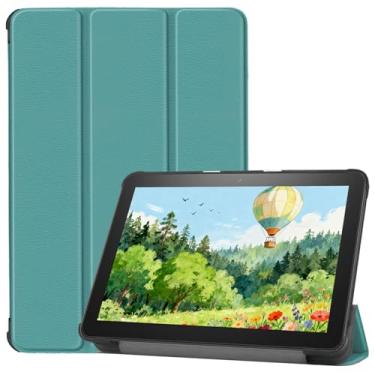 Imagem de Capa para tablet de 20.3 cm (20.3 cm 12ª/10ª geração, versão 2024/2022/2020), capa ultrafina e ultrafina. Incompatível com iPad Samsung TCL 8 polegadas (verde)