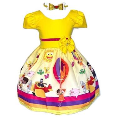 Imagem de Vestido Infantil Temático Mundo Bita Festa - Bento E Maria Moda Infant