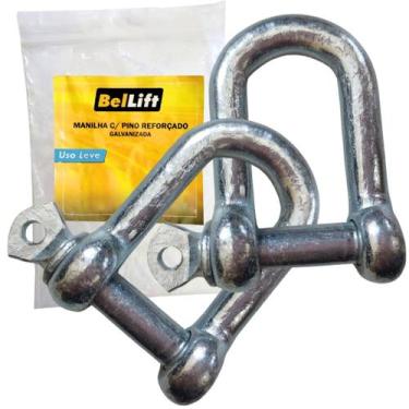 Imagem de Kit C/ 25 Manilha Reforcada Galvanizada 8mm Beltools