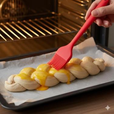 Imagem de Pincel para Cozinha de Silicone Confeitaria Culinaria 4x24,5cm