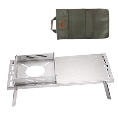 Imagem de Mesa de fogão dobrável portátil para fogão de acampamento suporte para churrasqueira mesa de piquenique dobrável para pesca, caminhadas, piquenique (cor: SK (Sk 310cp)