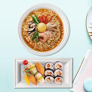 Imagem de 50 Peças de Pratos Retangulares Descartáveis Compostáveis Biodegradáveis Polpa Cana-de-Açúcar Utensílios Jantar Ecológicos para Churrascos Acampamento