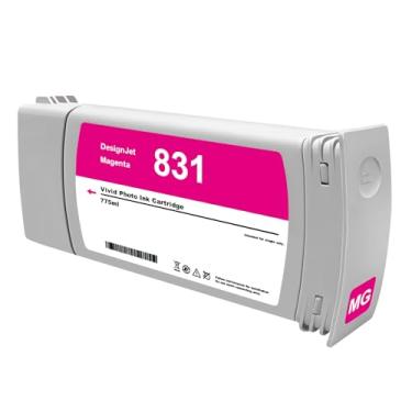 Imagem de Dikarsum Cartucho de tinta magenta 831 CZ684A 831A Tintas de látex 775 ml Substituição para HP 831 para impressora de látex 310 315 330 335 360 365 370 570