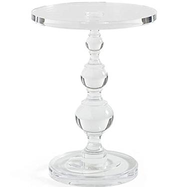 Imagem de Mesa de centro transparente mesa de centro sofá mesa de canto pequena mesa redonda pequena mesa redonda mesa de cabeceira móvel pequena mesa de centro mesa de centro sala de estar mesa lateral mesa