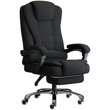 Imagem de Cadeira executiva comercial cadeira de escritório giratória para computador, cadeira executiva de escritório, cadeira executiva confortável com apoio para os pés, fácil de instalar