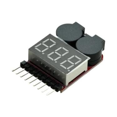 Imagem de Testador De Tensão De Bateria Lipo De 8 Canais Com Alarme De Baixa Ten
