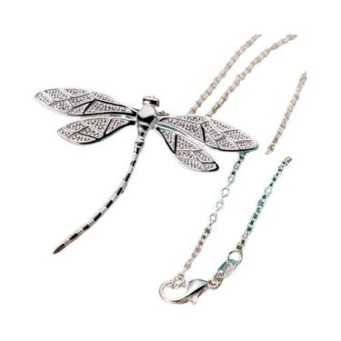 Imagem de Colar Feminino Com Pingente De Libélula Em Prata Esterlina 925, Corren