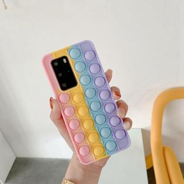 Imagem de Capa de telefone Bubble Push It para Xiaomi Note 10 Pro 5G Nota 8 Note8 Note10 Nota 10s Capa de silicone macio, Rainbow Push, para Redmi Note 10 Pro 5G