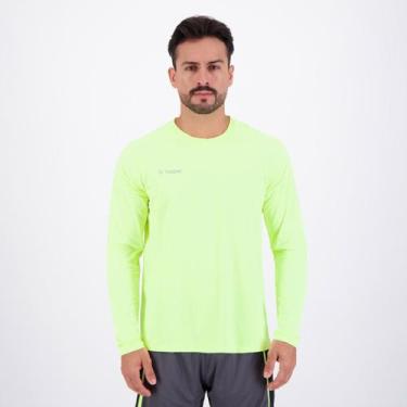 Imagem de Camiseta Topper Basic Poliamida Manga Longa Verde, P