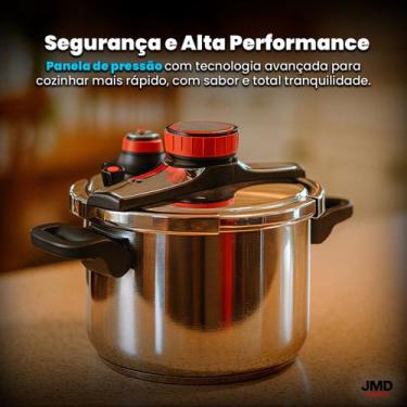 Imagem de Panela de Pressão 5 Litros com Tecnologia Avançada e Indicação Travar 
