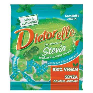 Imagem de Bala de Goma de Menta Vegana Sem Açúcar Dietorelle 70g