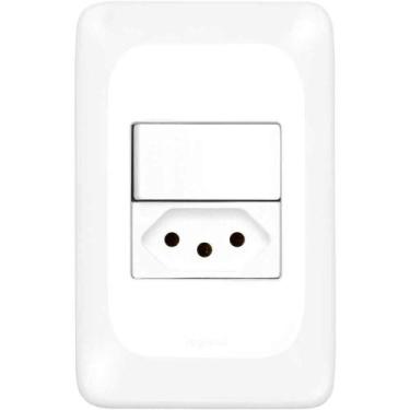 Imagem de Conjunto com 1 Interruptor Paralelo e 1 Tomada 2p+t, 10 A, Lgx202, Pia