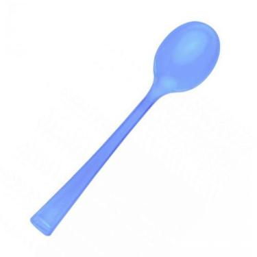 Imagem de Colher Resistente para Ovo de Colher Azul Turquesa - 13cm - 50 unidade