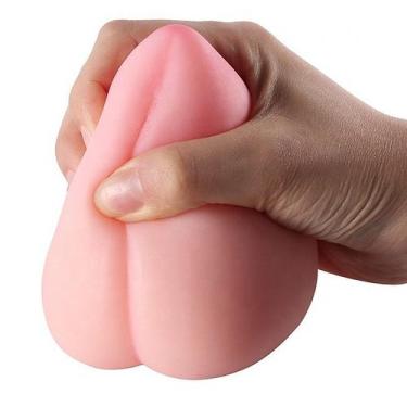 Imagem de Mini Masturbador Masculino Texturizado Pêssego Cyberskin - Vbrante