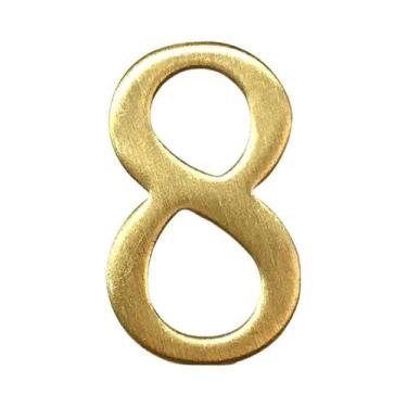 Imagem de Adesivos De Números De Casa 3D Em Latão Autoadesivos Para Hotel, Ender