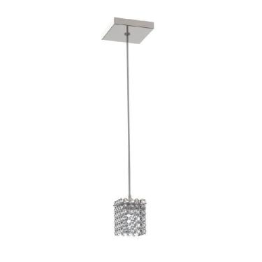 Imagem de Luminária Pendente De Cristal 8Cm Mesa Balcão