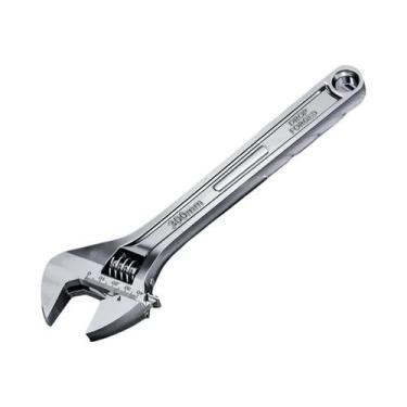 Imagem de Chave Inglesa Grande Ajustável Com Cabo Longo, Chave Universal De Aço 