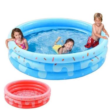 Imagem de Piscina Inflável Redonda Criança Infantil 220 Litros 3 Aneis - SUMER V