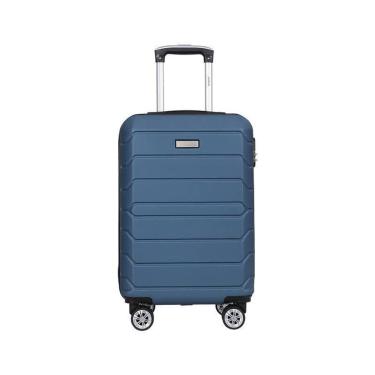 Imagem de Mala De Viagem Bordo Pequena Rígida Viena Jeans Isiway Lisa