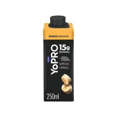 Imagem de Yopro Bebida Láctea Danone Banana 15g de Proteínas 250ml, Banana, 250m
