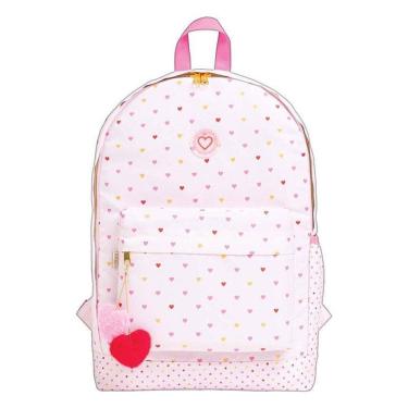 Imagem de Mochila Escolar Académie Coração Metalizado Rosa - Tilibra