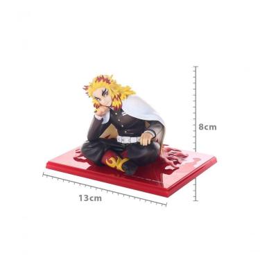 Imagem de Figura de Coleção Megahouse Kyojuro Rengoku Demon Slayer Kimetsu no Yaiba em PVC 8CM Detalhada