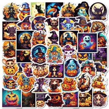 Imagem de Pacote de adesivos Gothic Aesthetic Purple Skull and Witch x50 - yiwei