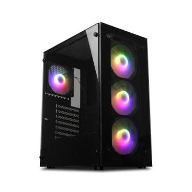Imagem de Gabinete Gamer Primetek R20 ATX Vidro Temperado 4 Fans RGB