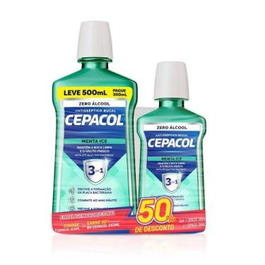 Imagem de Enxaguante Bucal Cepacol Menta Ice Sem Álcool 750ml